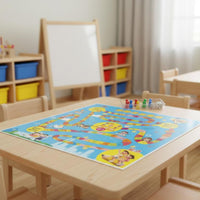 Roll and Move Adventure Game Parent-Child Interaction Children's Board Game Set Portable Kids' Entertainment for Party