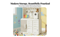 Feeding Station Hutch Large Capacity Baby Organizer Multi-Functional Easy Installation for Bedroom, Closet