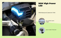Waterproof motorcycle LED spotlight