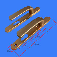 Aluminum alloy lever handle for doors