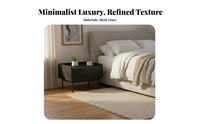 Nightstand with Drawer Minimalist Design Single-Drawer Side Table for Homeowners