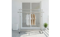 Heavy Duty Freestanding Clothes Rack Open-Frame Floor Clothes Rack Large Capacity Furniture Compact for Bedroom