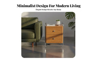 Bedside Cabinet with Magazine Holder centuryera Modern Nightstand for Students