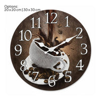 Coffee Time Decor Board 2D Flat Coffee Cup Wall Sign Easy to Hang for Cafe