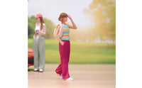 Female Figure Dopamine Girl Style Painted Diorama Figure High Detailed Resin Woman Figurine for Display Cases