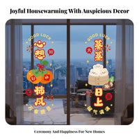 Housewarming Window Sticker, Electrostatic Decorative Decal, Kitchen Glass Door