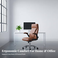 Reclining managerial Chair with Footrest Thickly Padded Computer Recliner Adjustable Height sturdy Duty for Students, Study Room