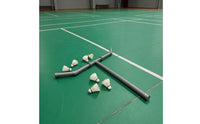 High Visibility Shuttlecock Collector with Storage Bag Outdoor Folding Badminton Retriever Indoor Long Handled Shuttlecock Picker Slow Speed for Training Clinics