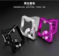 自行车三孔猪鼻子前货架 适用小布折叠车铝合金前货架车筐安装座