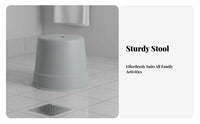 Thickened Sturdy Round Stackable Seat Strong Load-Bearing Low Stool Portable Footrest Stable Base for Children, Adults, Parents, Bathroom, Entryway, Living Room, Bedroom