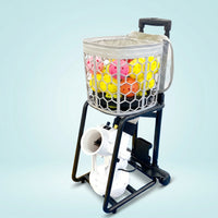 Pickleball Machine with Remote Control Portable Pickleball Machine Wheeled Ball Thrower for Coaches, Backyard, Driveway
