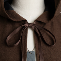 Hooded Cloak Maxi Cape for Cosplay, Halloween Christmas Party, Gothic Stage Costume, European Fantas - Image 9