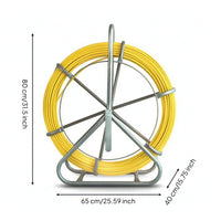 Sturdy Cable Puller with Pulling Head Heavy-Duty Cable Reel Frame Long-Lasting Wire Rack Dispenser Multi-Purpose for Electrical Installation