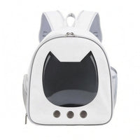 Cat Backpack Carrier Mesh Side Panels Travel Pack Padded Shoulder Straps