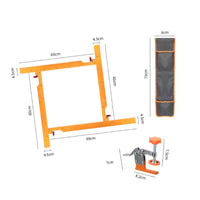 Rectangular Hole Jig Stable Router Template Guide Easy Alignment for Woodworkers