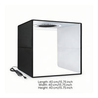 Light Box with Diffusion Cloth Tri-Color Foldable Photo Studio Even for Crafters
