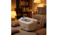 Wheeled Electric Foot Bath Basin Heated Foot Bath with Wheels Portable for Home, Salon