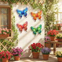 Lepidopteran Wall Decoration Painted Finish Metal Lepidopteran Wall Decor Easy