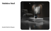 Folded Metal Coffee Table Modern Design Lowform Coffee Table Minimalist aesthetic Designer Piece for Homeowners, Showroom, Patio