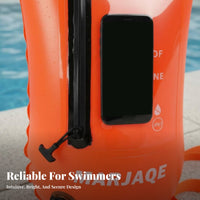 Swimming Dry Bag Buoy Lightweight Double Tow Buoy Outdoor Water Aquatic Buoy Sturdy Construction Buoy Phone Pouch for Rafting