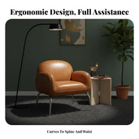 Single-Person Lazy Sofa Light Luxury Design Upholstered Armchair Space-Saving Ergonomic Comfort for Homeowners, Balcony, Bedroom