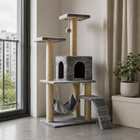 Multi-Level Feline Tree Hanging Feline Sling Pet Furniture Stable