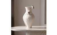 Decorative Ceramic Vase Handmade Ceramic Flower Vase Minimalist Artistic Flower Vessel for Tabletop