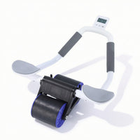 Rebound Ab Roller with Elbow Support Ergonomic Abdominal Wheel with Phone Holder Ab Wheel with Timer Beginner-Friendly