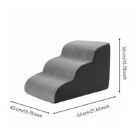 Dog Stairs for Bed Washable Cover Dog Bed Ladder Gentle Slope Design for Bedside