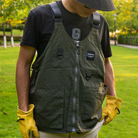 Water-Repellent Camping Vest Convertible Vest with Pockets Functional Apparel Practical for Hikers, Hiking, Fishing
