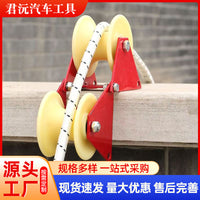 Manual Rope Puller with Pulley for Wall Work, Heavy Duty Winch, Electric 12V