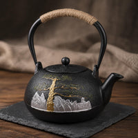 Cast Iron Kettle Teapot Gift Option Kitchenware Easy to Clean