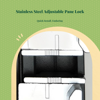 Opening Lock, Adjustable Aluminum Lock, protected Locking Hardware for Sliding casements and Doors, Easy Installation, sturdy, Home and Office Security