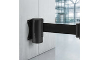 Wall-Mounted Retractable Belt Barrier | Space-Saving, Retractable Belt Barrier with Wall wall bracket, Compact, for Entryways