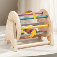 Pastel Scrolling Drum Smooth Rolling Drum Toy Rounded Edges Spinning Toy Toy Sensory for Toddlers, Babies, Playroom, Nursery, Classroom