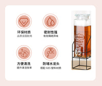 Glass Beverage Dispenser with Spigot for Commercial Use