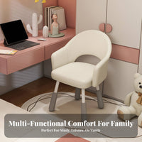Vanity Makeup Chair Multi-Purpose Molded Plastic Side Chair Space-Saving