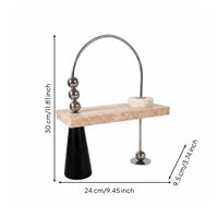 Metal Abacus Ornament Tabletop Display Decorative Bead Arch Statue for Showroom