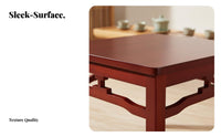 Traditional Tea Table With Storage Shelf Home Furnishing Versatile Easy to Clean for Interior Decorators, Living Room, Study