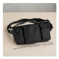 Wear-Resistant Drill Carrier Waist Bag Thickened Multi-Pocket Tool Pouch Large Capacity Electrician Tool Pouch Heavy Duty for Men, Construction