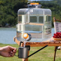 Food-Grade PC Outdoor Water Bucket with Faucet for Home, Square Water Storage Container