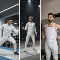 Fencing Chest Protector Guard Fencing with Straps Rigid Plastron for Fencers, Men
