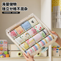 Drawer-Type Clothes Storage Organizer with Compartments for Baby Clothes