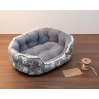 Soft and Comfortable Luxurious Pet Bed Self Warming Lace Trim Pet Sofa Machine Washable Supportive Cat Bed Non-Slip Bottom for Small Dogs, Young Dogs, Kittens
