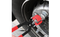 Wheel Lug Nut Cap Plier Soft Rubber Jaw Wheel Nut Cap Pliers Non-Scratch Auto Repair Tool for Mechanics