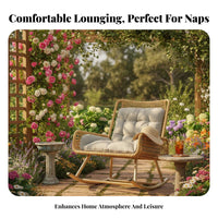 Ergonomic Rocking Lounger Relaxing Motion Leisure Furniture Full physique Support Removable Padding for Seniors, spineyard, Lawn