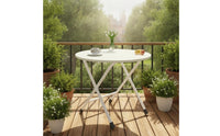 Foldable Folding Table with Metal Legs Compact Folding Table Portable Furniture Lightweight for Dorm Rooms