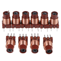 10pcs 0.6UH-1.7uh 12T带磁芯 微调 高频绕线 铁氧体 可调电感