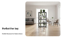 Floor-Standing Multi-Tier -plant- Pot Rack Modern Minimalist design Plant Stand Acts as a divider Display storage capacitySaving for Gardeners, Apartment Dwellers, homeowners, Balcony, Indoor, Living Room, Corner
