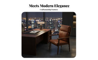 High-Back Padded Chair Wide Seat Office Furniture Scratch-Resistant Upholstery